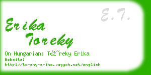 erika toreky business card